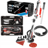 Szlifierka do gipsu żyrafa 710W, tarcza 215mm led