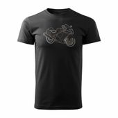 Koszulka motocyklowa na motor Suzuki Hayabusa męska czarna REGULAR S