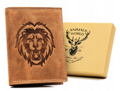 duży, pionowy portfel męski ze skóry naturalnej - always wild