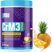 Kreatyna Jabłczan Mocna 500G 6PAK Siła Wytrzymałość Masa mięśniowa