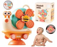 ŚLIMAK JEŻDZĄCY SENSORYCZNY DLA DZIECI ZABAWKA SPINNER DO KĄPIELI WIATRAK