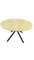 STÓŁ OKRĄGŁY DO JADALNI SPIEK BEŻ NA CZARNYCH NOGACH 120/75 ST1