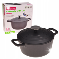 Garnek brytfanna kociołek z powłoką marmurową 2.5L KAMILLE