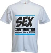 śmieszne KOSZULKI Z NADRUKIEM sex instruktor