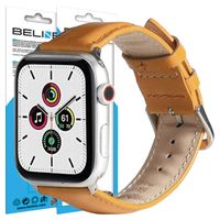 beline pasek apple watch leather38/40/41mm jasnobrązowy /light brown