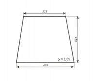 szyba boczna - bok ciągnika URSUS C-360 kabina Szyszka Sapieżyn