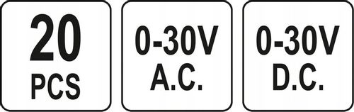 KOŃCÓWKI SONDY POMIAROWE DO MULTIMETRÓW 20 ELEM na Arena.pl