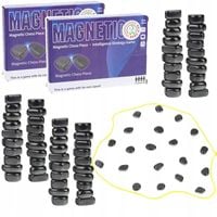 Kamienie Magnetyczne 60 sztuk Szachy Gra Strategiczna Magnetyczna Planszowa