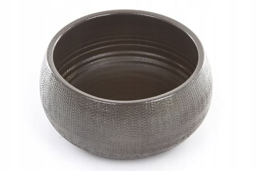 brązowa ceramiczna doniczka na drzewko BONSAI misa PORTO B. 27/13 do bonzai na Arena.pl