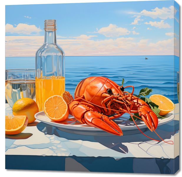 Obraz 90x90cm Homary Nie Do Pary zdjęcie 1