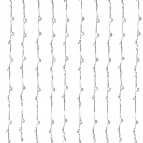 KURTYNA ŚWIETLNA NA BATERIE 300 LED LAMPKI 3x3M 8 FUNKCJI ZIMNE ŚWIATŁO na Arena.pl