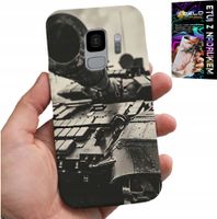 ETUI DO SAMSUNG GALAXY S9 - CZOŁG POJAZDY WOJSKOWE MILITARIA + FOLIA