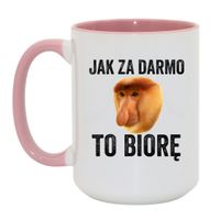 Duży Biało-Różowy 450 ml
