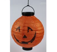 lampin papierowy halloween pomarańczowy dynia 20 cm nt1842