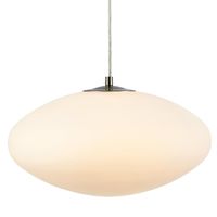 Lampa wisząca nad stół Locus 108437 Markslojd owalna szklana biała