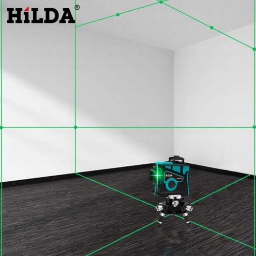 HILDA POZIOMICA 3D 12 LINII LASER KRZYŻOWY SAMOPOZIOMUJĄCY NIWELATOR TARCZA na Arena.pl