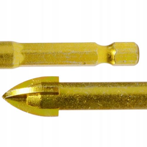 WIERTŁA DO SZKŁA PŁYTEK CERAMIKI GRESU WIERTŁO 3-12MM 8 SZT HEX 1/4" na Arena.pl
