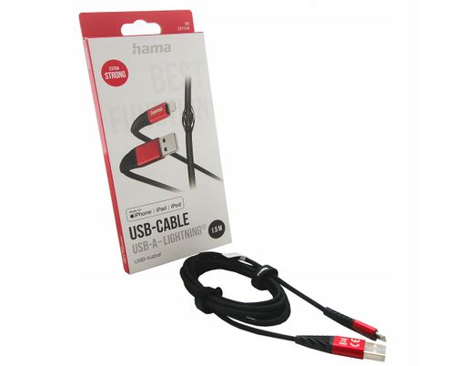 Kabel HAMA Ładujący/data Extreme USB-A - Lightning 1.5m na Arena.pl