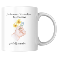 Prezent na dzień Dziadka Kubek z personalizowanym imieniem