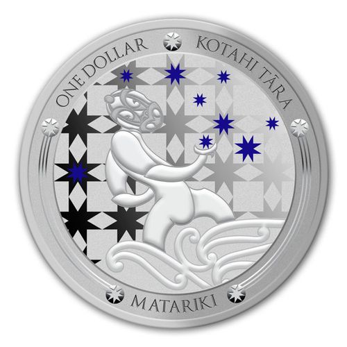 Matariki kolorowany 1 uncja Srebra 2022 Proof na Arena.pl