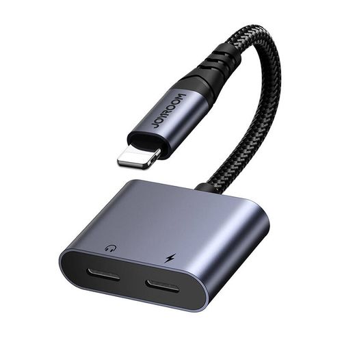 adapter audio 2w1 joyroom sy-l02 lightning do 2x lightning (czarny) na Arena.pl