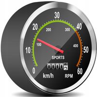 LICZNIK ROWEROWY RETRO BEZBATERYJNY WODOODPORNY XL