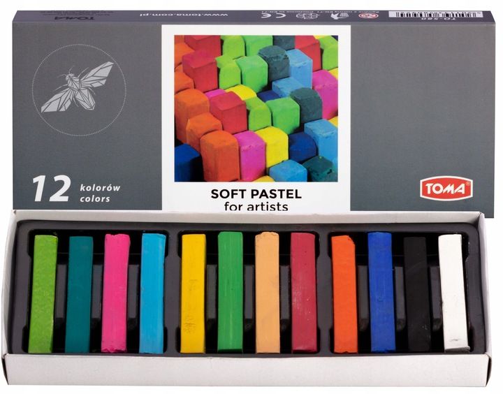 PASTELE SUCHE 12 KOL TO-580 TOMA zdjęcie 2
