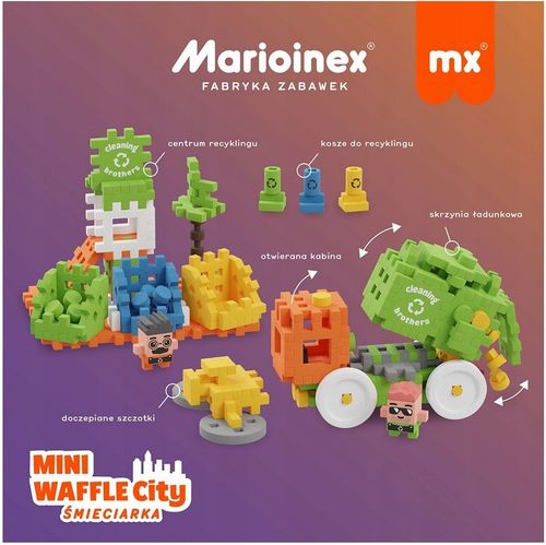 Klocki Waffle Mini - Śmieciarka 148 Elementów na Arena.pl