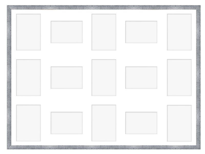 Ramka na 15 zdjęć Hekla 60x80x15 MDF galeria beton 1szt. zdjęcie 2