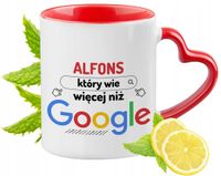 Dla Alfonsa Czerwony Z Uszkiem W Kształcie Serca Na Prezent Z Nadrukiem