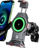 NIEKOMPLETNY Uchwyt motocyklowy na telefon z ładowarką antykradzieżowy