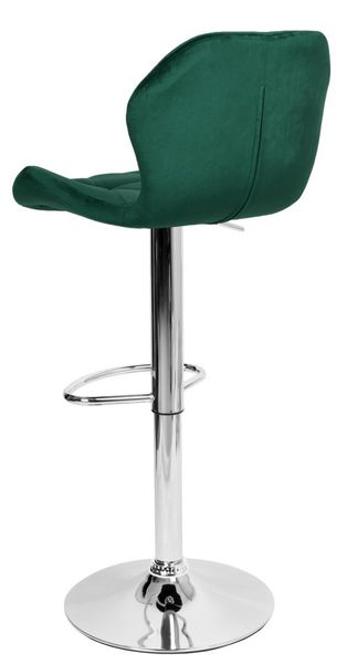 Hoker barowy GORDON chromowane ciemnozielone Velvet zdjęcie 6