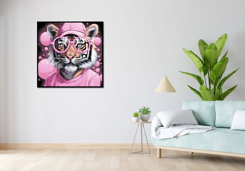 Plakat 90x90cm Ludzki Tygrys zdjęcie 4