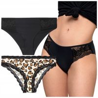 MAJTKI DAMSKIE KORONKA 2PAK KORONKOWE FIGI MORAJ L