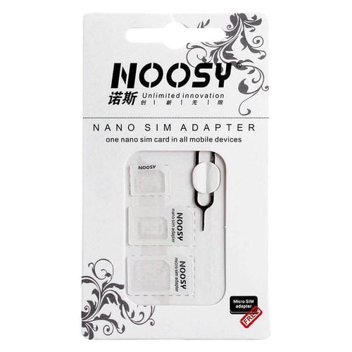 zestaw adapterów do kart nano micro sim noosy + kluczyk biały na Arena.pl