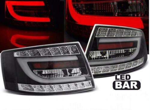 LAMPY DIODOWE DO AUDI A6 C6 SEDAN OD 2004 DO 2008 Roku BLACK LED 7PIN na Arena.pl