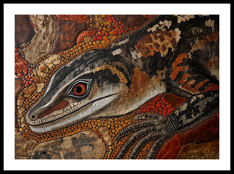 Plakat 59,4x42cm Oko Jaszczurki zdjęcie 3
