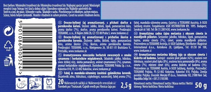 (x6) TEEKANNE Herbata Winter Time 20tb zdjęcie 5