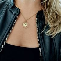 naszyjnik dynia w kole (c21/hal/01au)