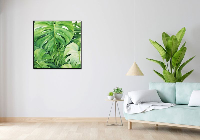 Plakat 80x80cm Tajemnice Liści zdjęcie 4