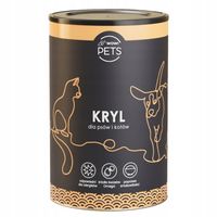 Suplement dla psa i kota Mączka z kryla witaminy 400 g żródło kwasów omega