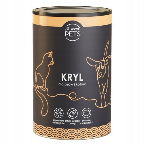 Suplement dla psa i kota Mączka z kryla witaminy 400 g żródło kwasów omega na Arena.pl