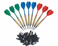 RZUTKI LOTKI DO DARTA 16g - 9 SZT + 100 Grotów 1/4