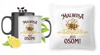 Dla Malwiny Zestaw Kubek Magiczny + Poduszka Z Nadrukiem Ze Zdjęciem