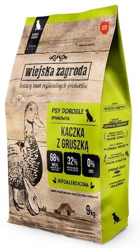 Zdrowa karma hipoalergiczna dla psa Wiejska Zagroda Kaczka z gruszką 9kg na Arena.pl