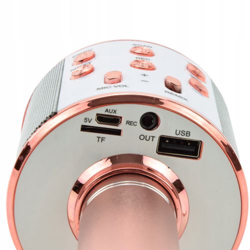 MIKROFON BEZPRZEWODOWY KARAOKE BLUETOOTH USB AUX na Arena.pl