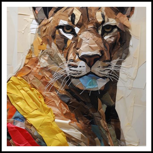 Plakat 80x80cm Papierowy Tygrys na Arena.pl