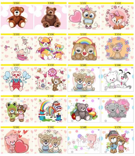 FOTOTAPETA MISIE pluszaki pastele kolorowe DZIECI na Arena.pl