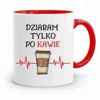 Dla Tatuażystki Tatuażysty Kubek Czerwony Prezent Z Nadrukiem Ze Zdjęciem