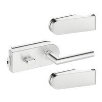 ZESTAW OKUĆ DO DRZWI SZKLANYCH BLOKADA WC PRAWY